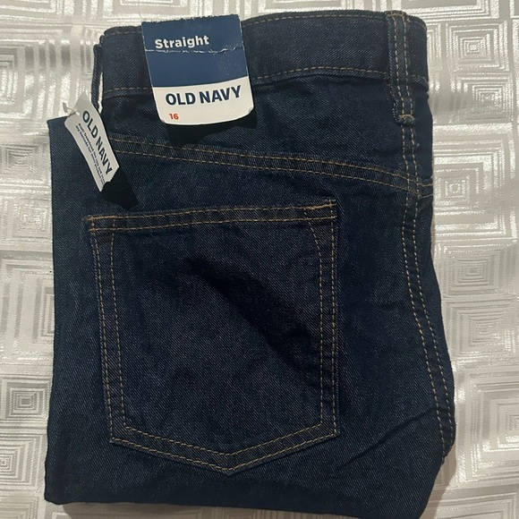 Old Navy Wow Straight Non-Stretch Jeans Medium Dark Wash Boys, NWT - Picture 12 of 12